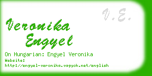 veronika engyel business card